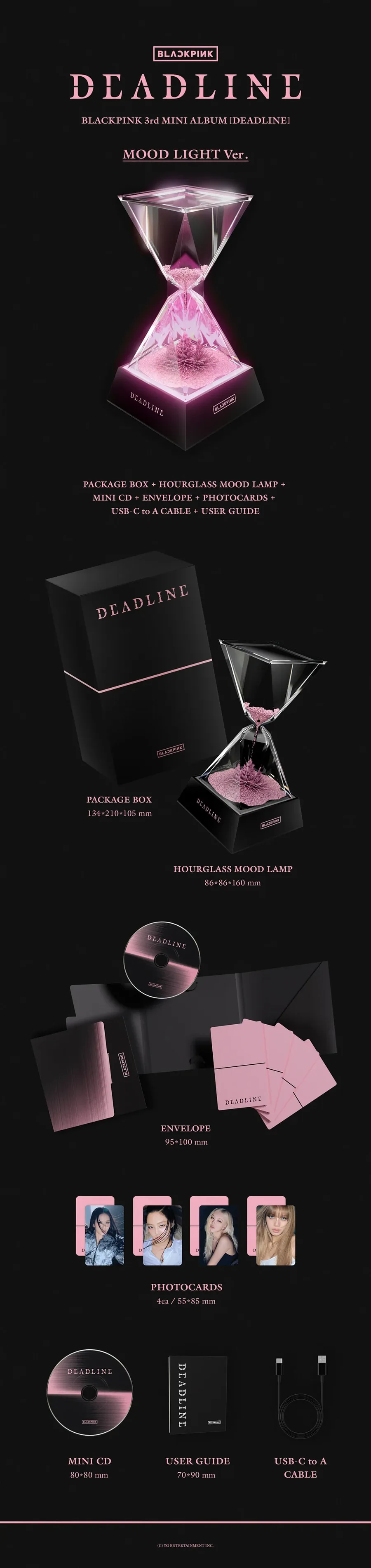 Contenido de BLACKPINK DEADLINE Mood Light Ver.