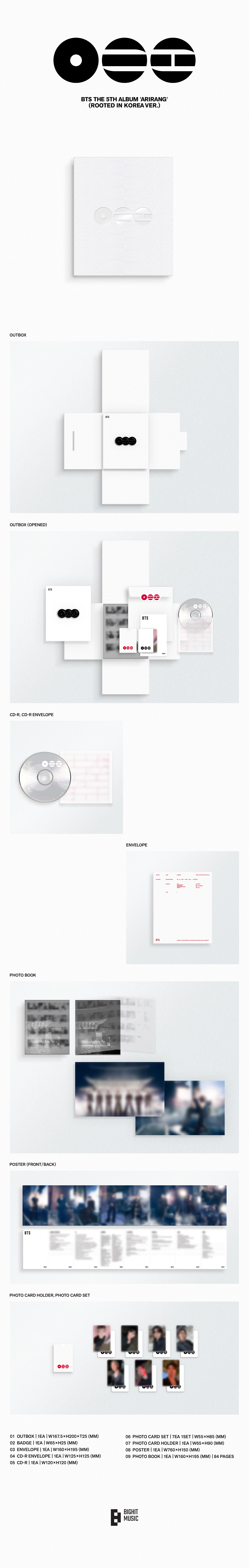Contenido de BTS ARIRANG