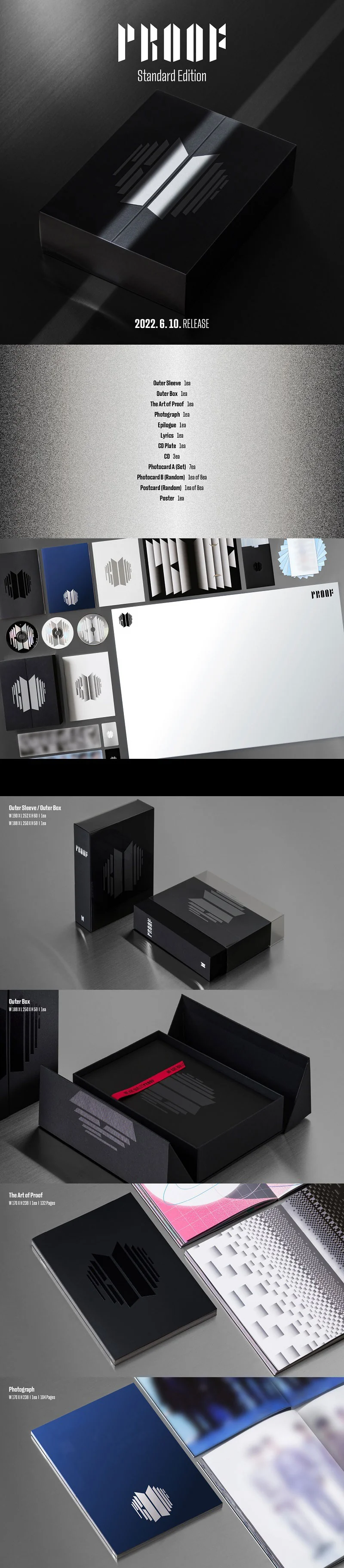 Contenido de BTS Proof Anthology Album · Standard Edition