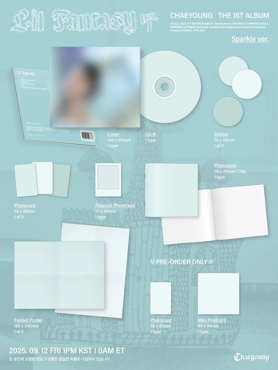 Contenido de CHAEYOUNG LIL FANTASY vol.1 Sparkle Ver.
