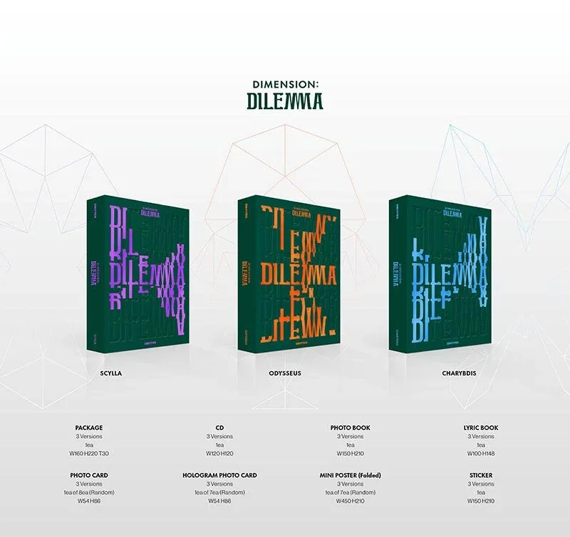Contenido de ENHYPEN DIMENSION : DILEMMA 1st Mini Album