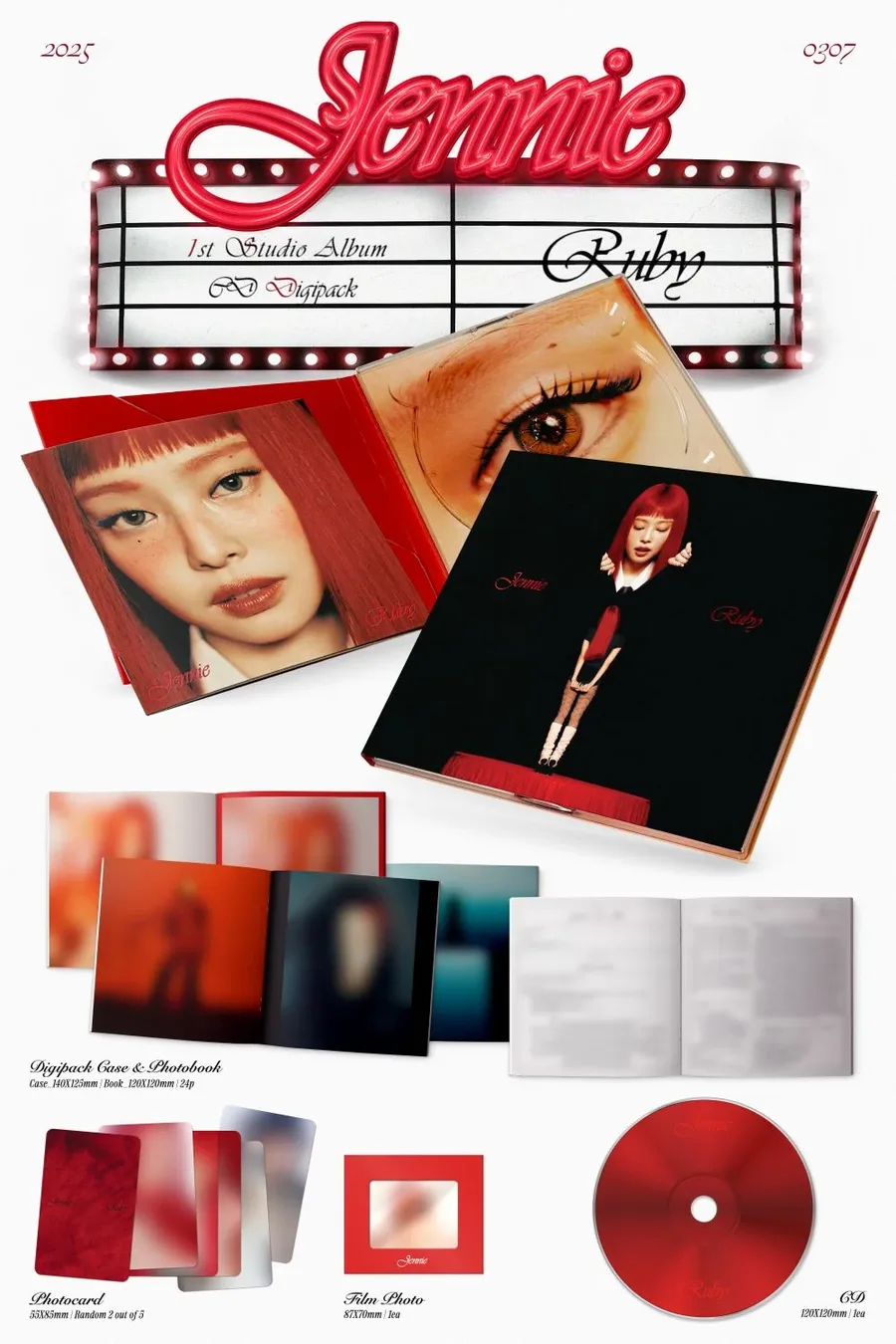 Contenido de JENNIE Ruby Digipack Ver.