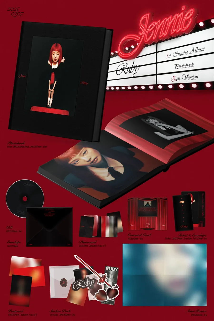 Contenido de JENNIE Ruby 1er álbum de estudio · Photobook Ver.