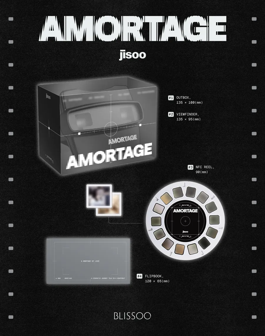 Contenido de JISOO AMORTAGE Mini Album · Reels Ver.