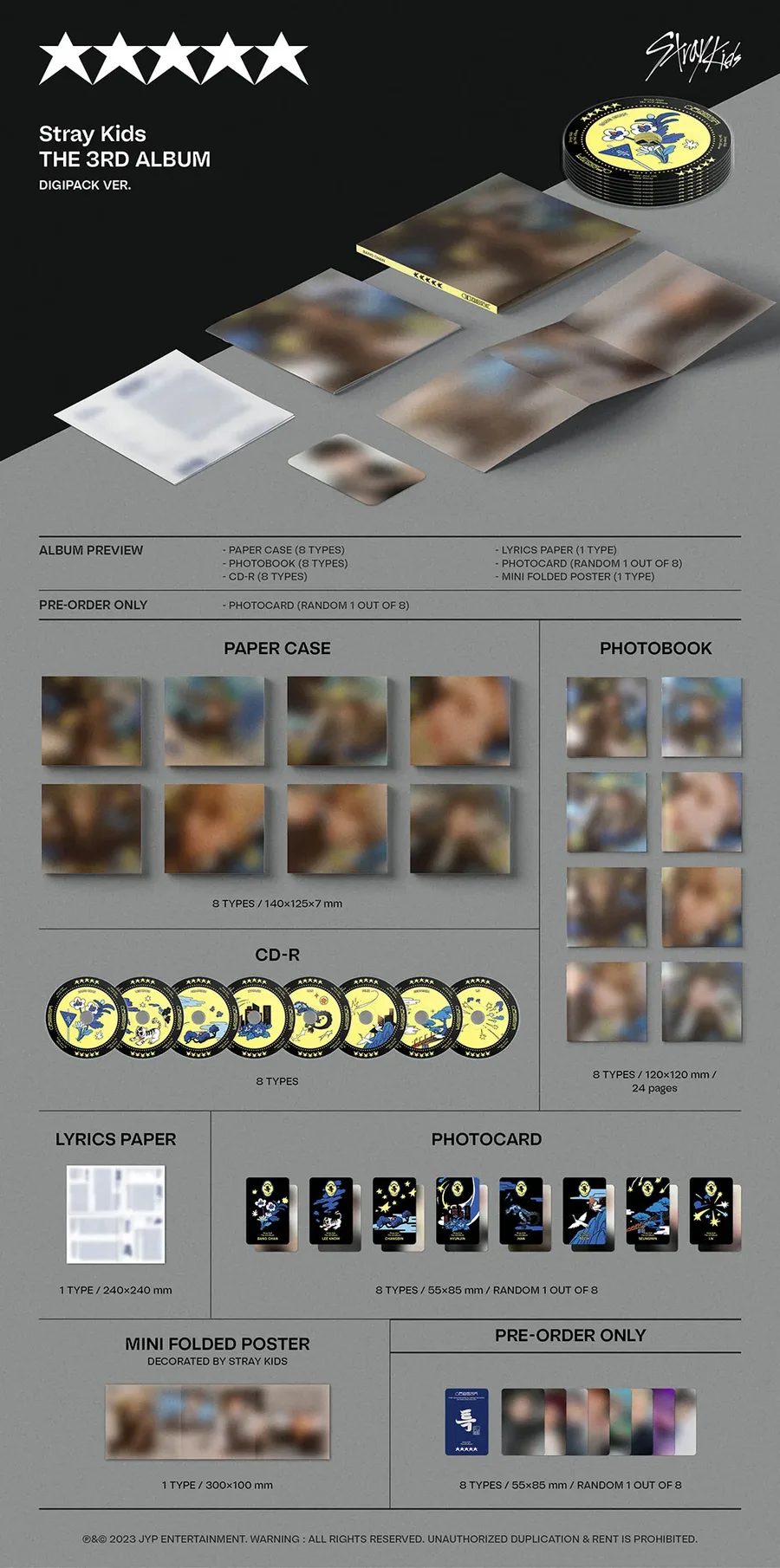 Contenido de Stray Kids 5-STAR Digipack Ver.