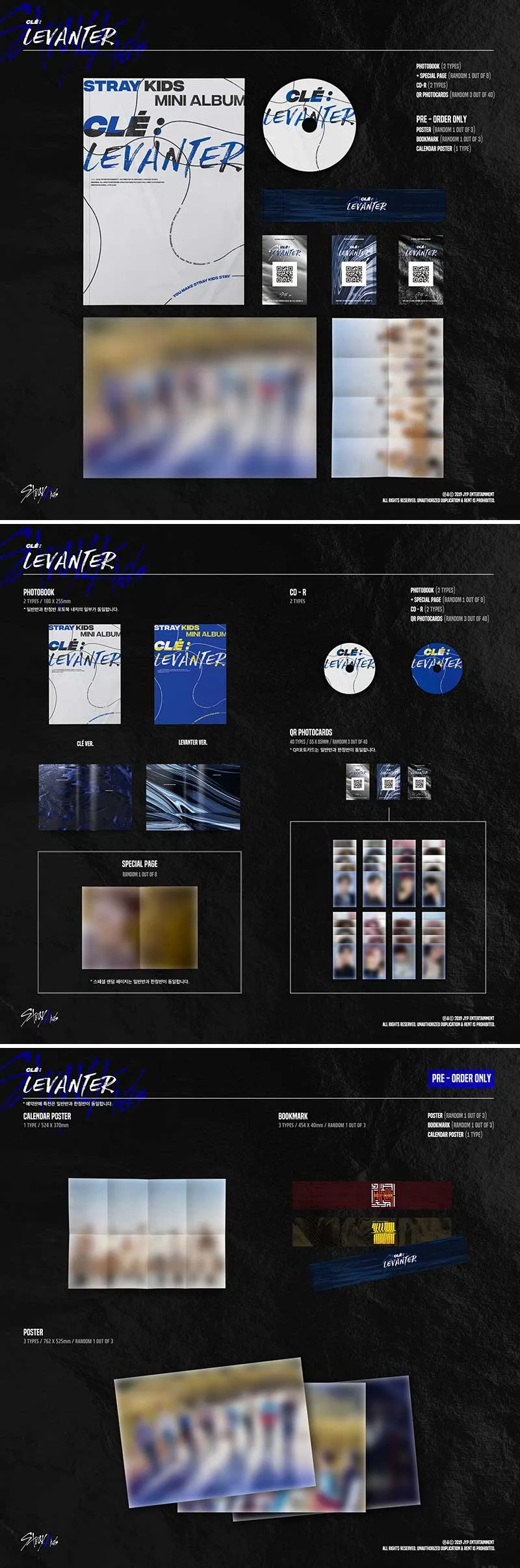 Contenido de Stray Kids Clé: LEVANTER Normal Edition