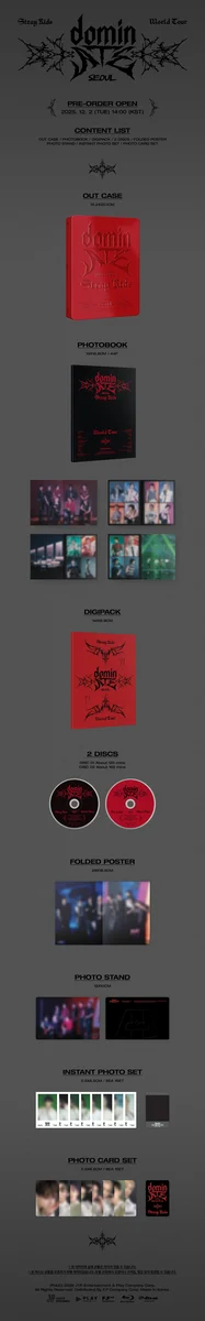 Contenido de Stray Kids World Tour «Dominate» in SEOUL Blu-ray
