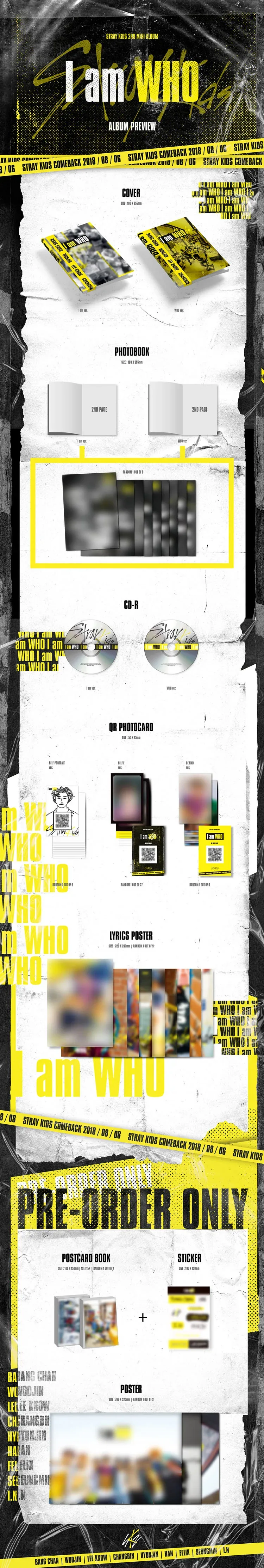 Contenido de Stray Kids I am WHO 2nd Mini Album