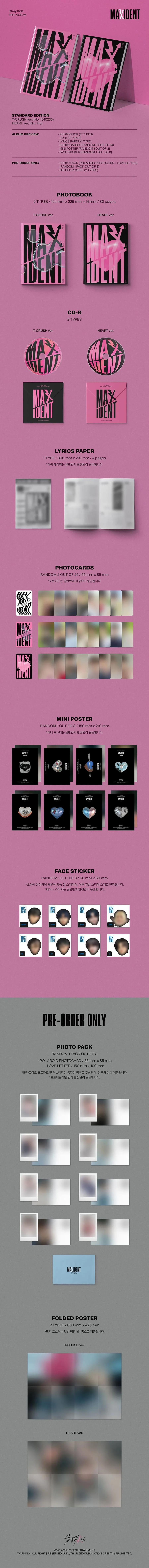Contenido de Stray Kids MAXIDENT Standard Edition