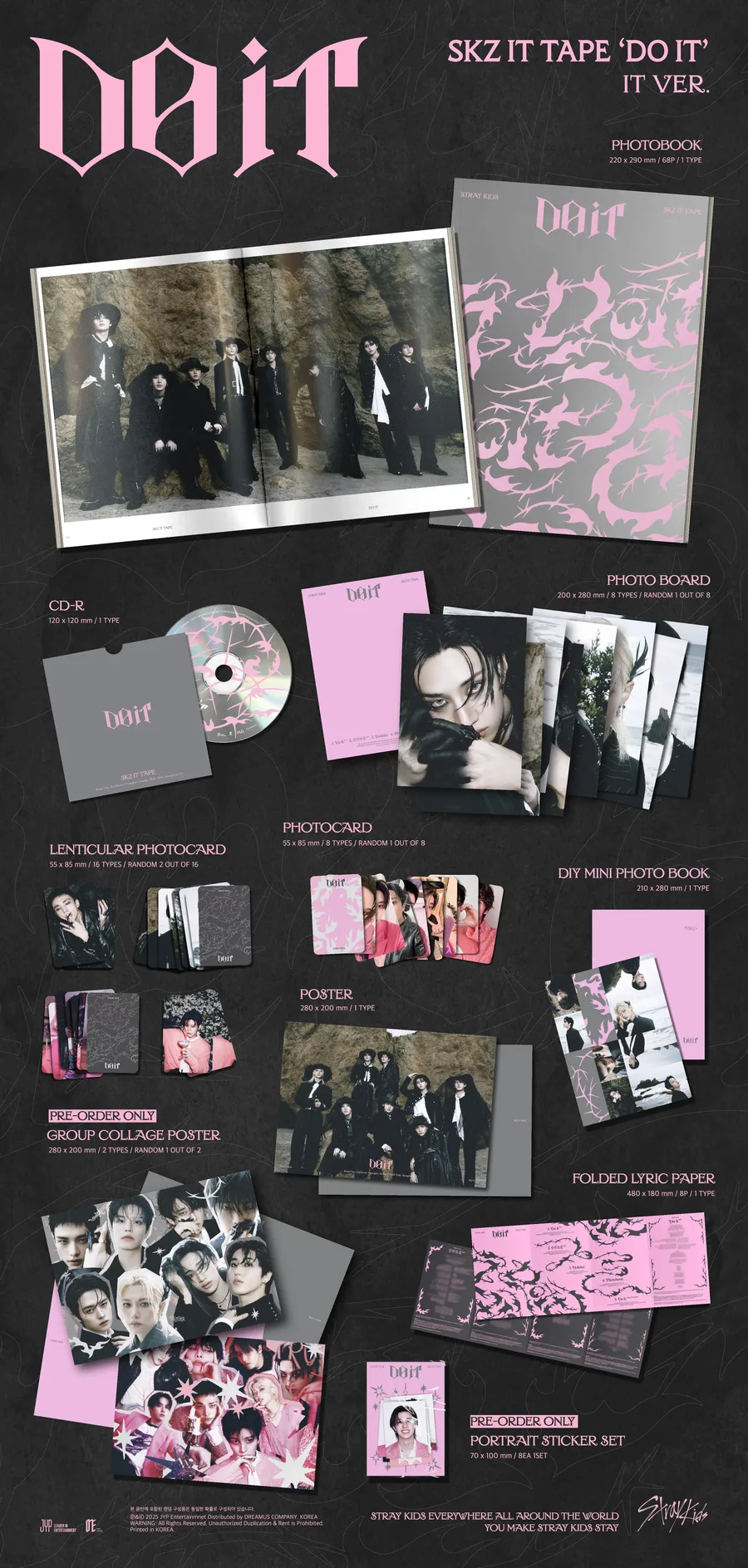 Contenido de Stray Kids SKZ-IT TAPE : DO IT IT Ver.