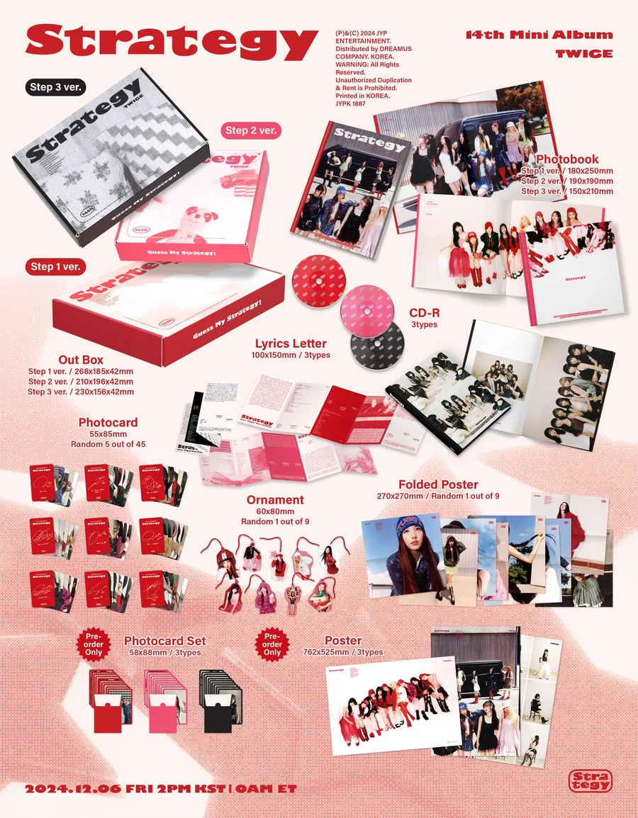 Contenido de TWICE STRATEGY 14th Mini Album · Standard Ver.