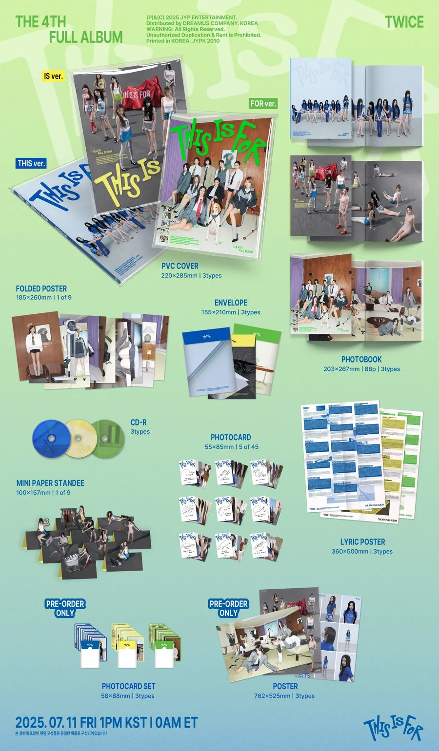 Contenido de TWICE THIS IS FOR 4th Album · Standard Ver.