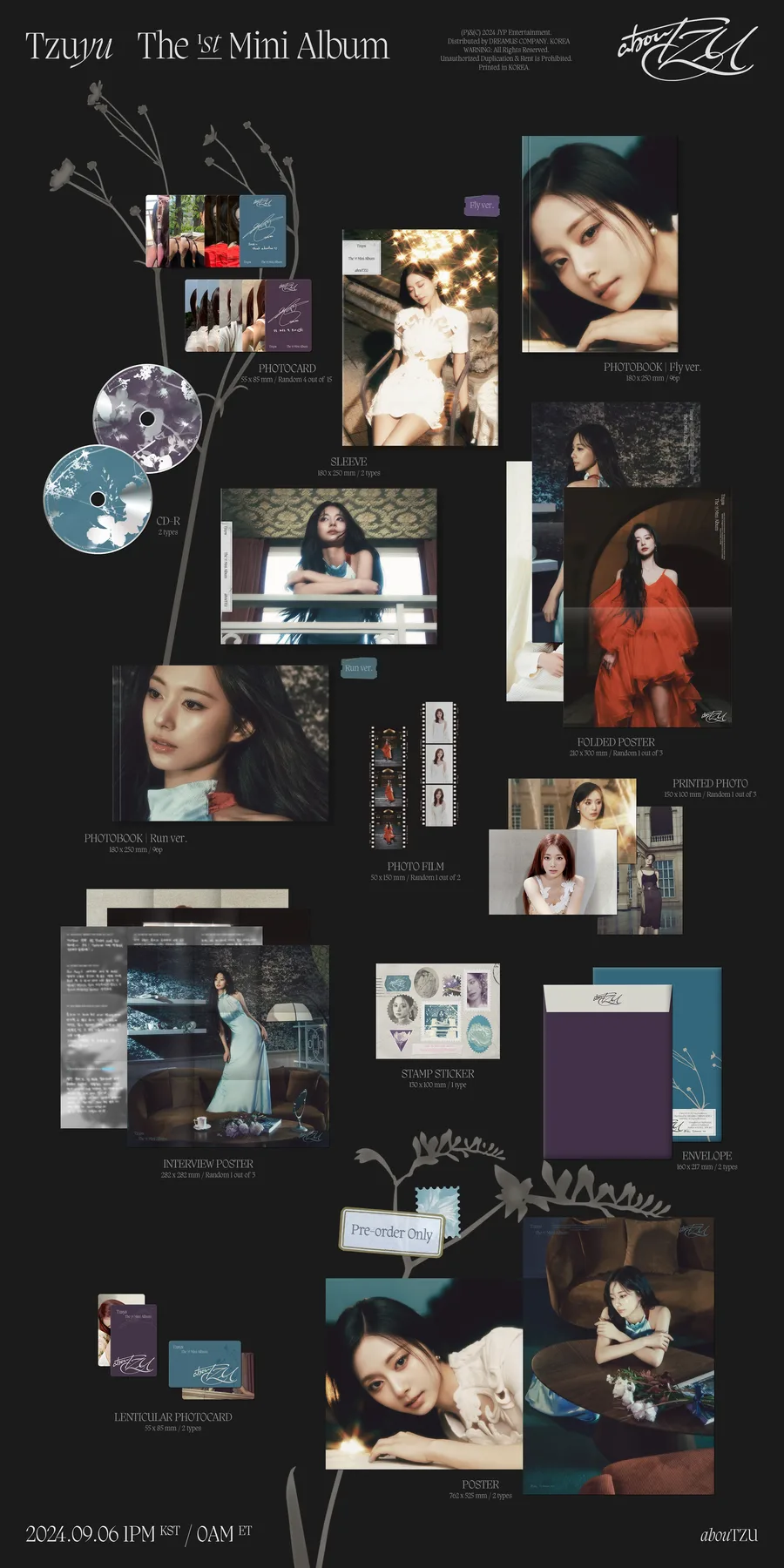 Contenido de TZUYU abouTZU 1er mini álbum en solitario